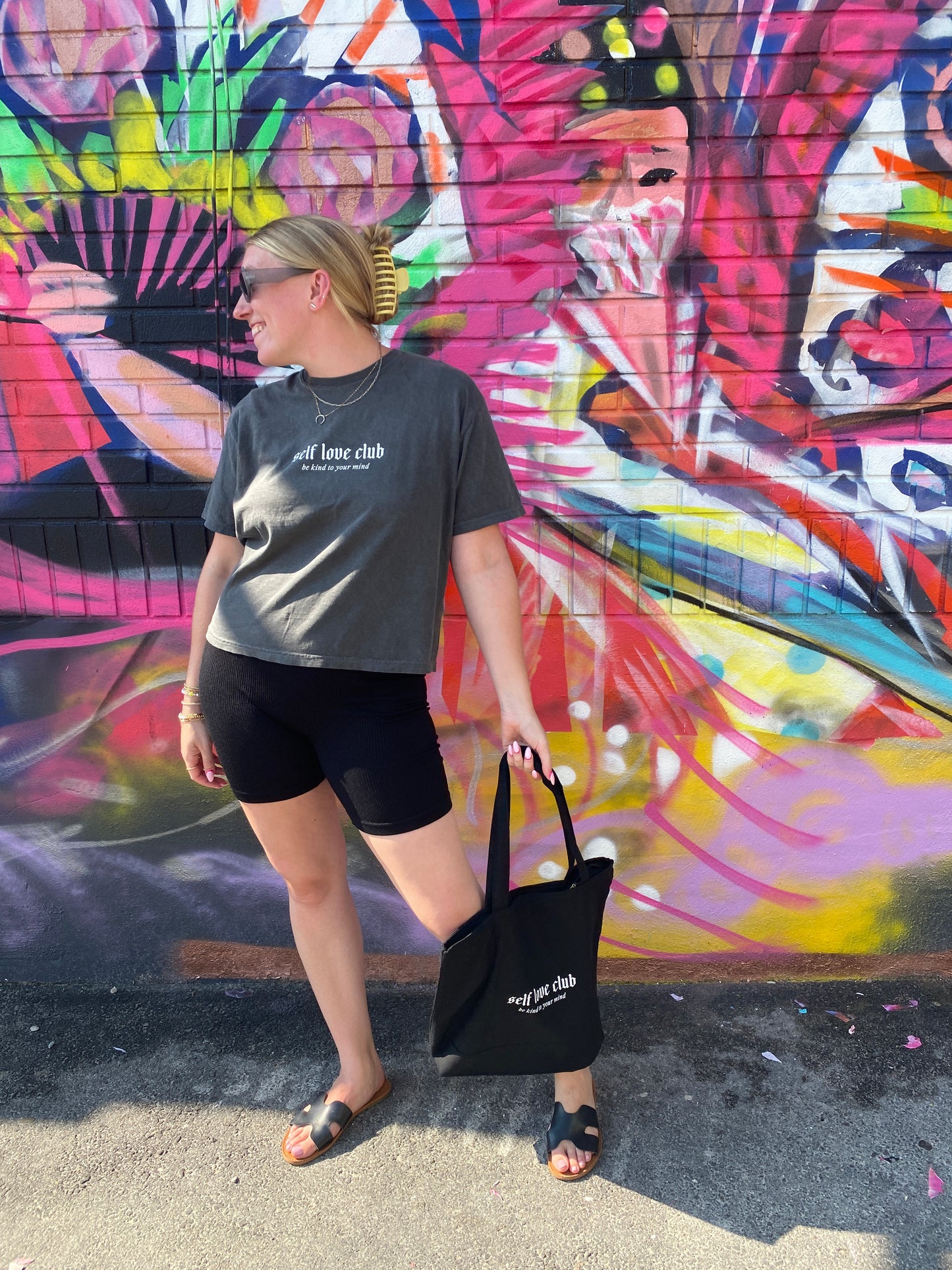 Self Love Club Tee - Charcoal