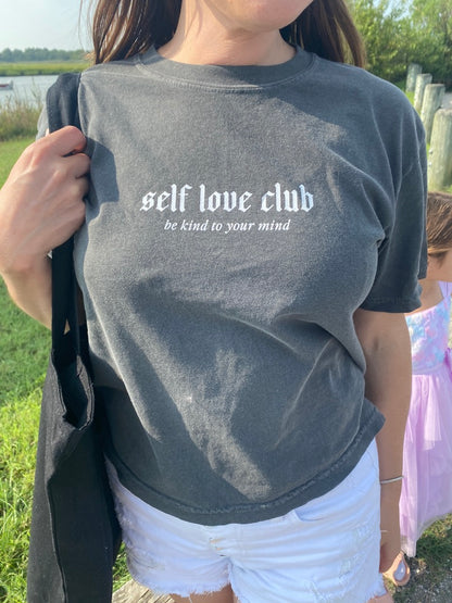 Self Love Club Tee - Charcoal